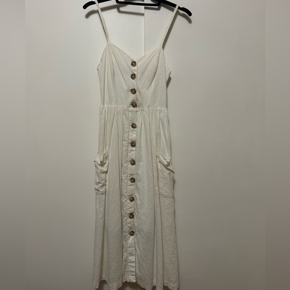 Urban Outfitters White Prairie Dress